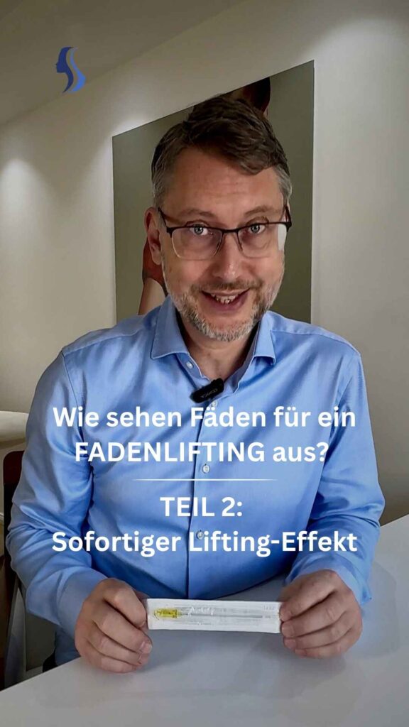 Fadenlifting - sofortiger Lifting-Effekt
