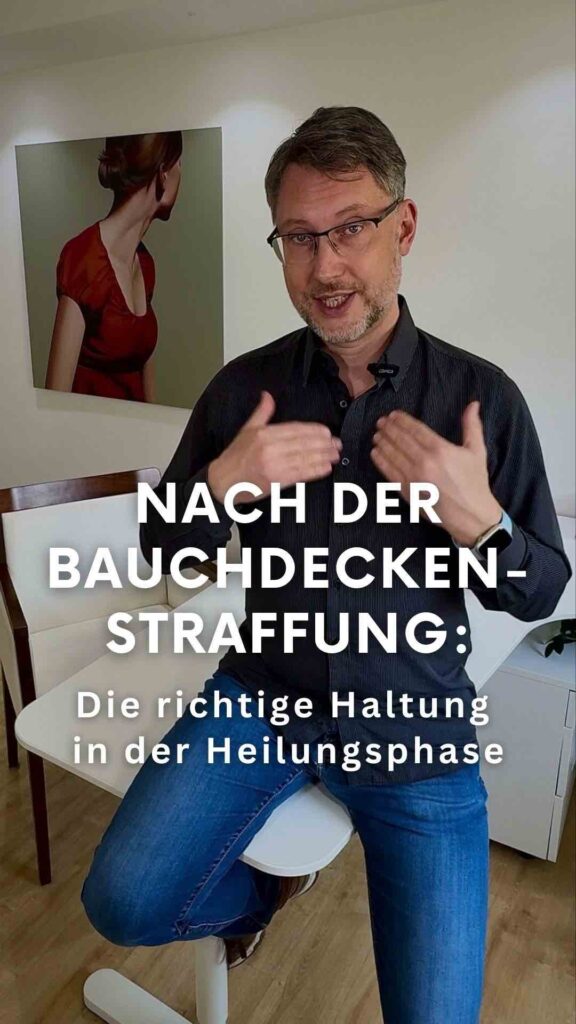 Richtige Körperhaltung nach einer Bauchdeckenstraffung
